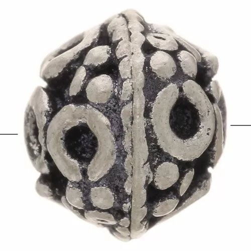 Silver Round aplatie 7x6 mm x1