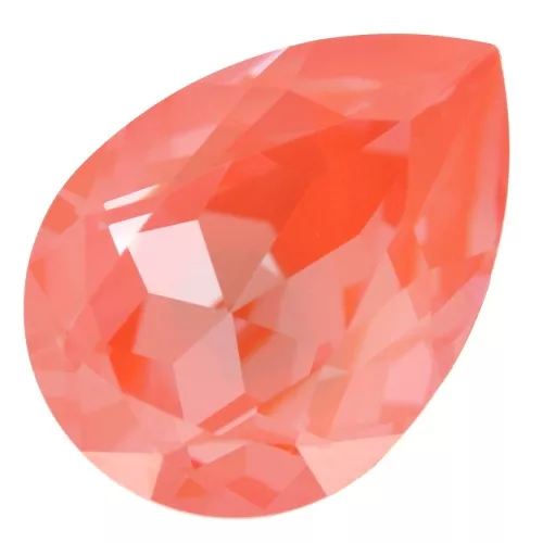 14x10mm PureCrystal 4320 Cabochon - Crystal Orange Ignite x1