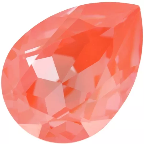 18x13mm PureCrystal 4320 Cabochon - Crystal Orange Ignite x1