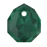 9mm PureCrystal 6436 Majestic Pendant - Emerald x1