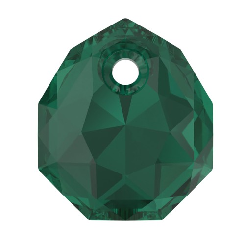 9mm PureCrystal 6436 Majestic Pendant - Emerald x1