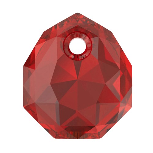 9mm PureCrystal 6436 Majestic Pendant - Scarlet x1
