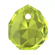 9mm PureCrystal 6436 Majestic Pendant - Citrus Green x1
