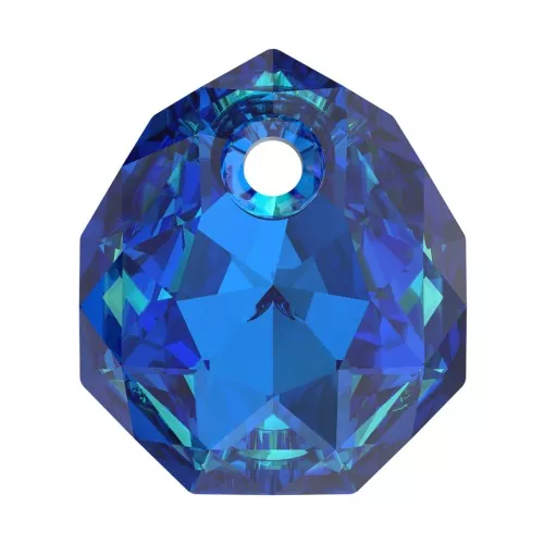 9mm PureCrystal 6436 Majestic Pendant - Crystal Bermuda Blue x1