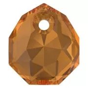 11.5mm PureCrystal 6436 Majestic Pendant - Light Amber x1
