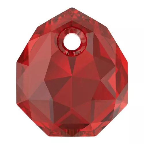 11.5mm PureCrystal 6436 Majestic Pendant - Scarlet x1