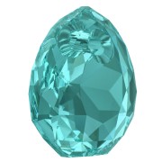 16mm PureCrystal 6436 Majestic Pendant - Blue Zircon x1