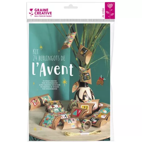DIY Advent calendar - 24 Berlingots to decorate x1