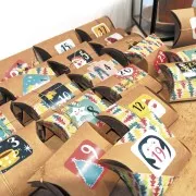 DIY Advent calendar - 24 Berlingots to decorate x1