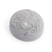 6cm Soap making mould - Moon - Transparent x1