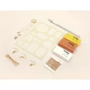 Fimo modelling kit - Flowered Slab Jewellery x1
