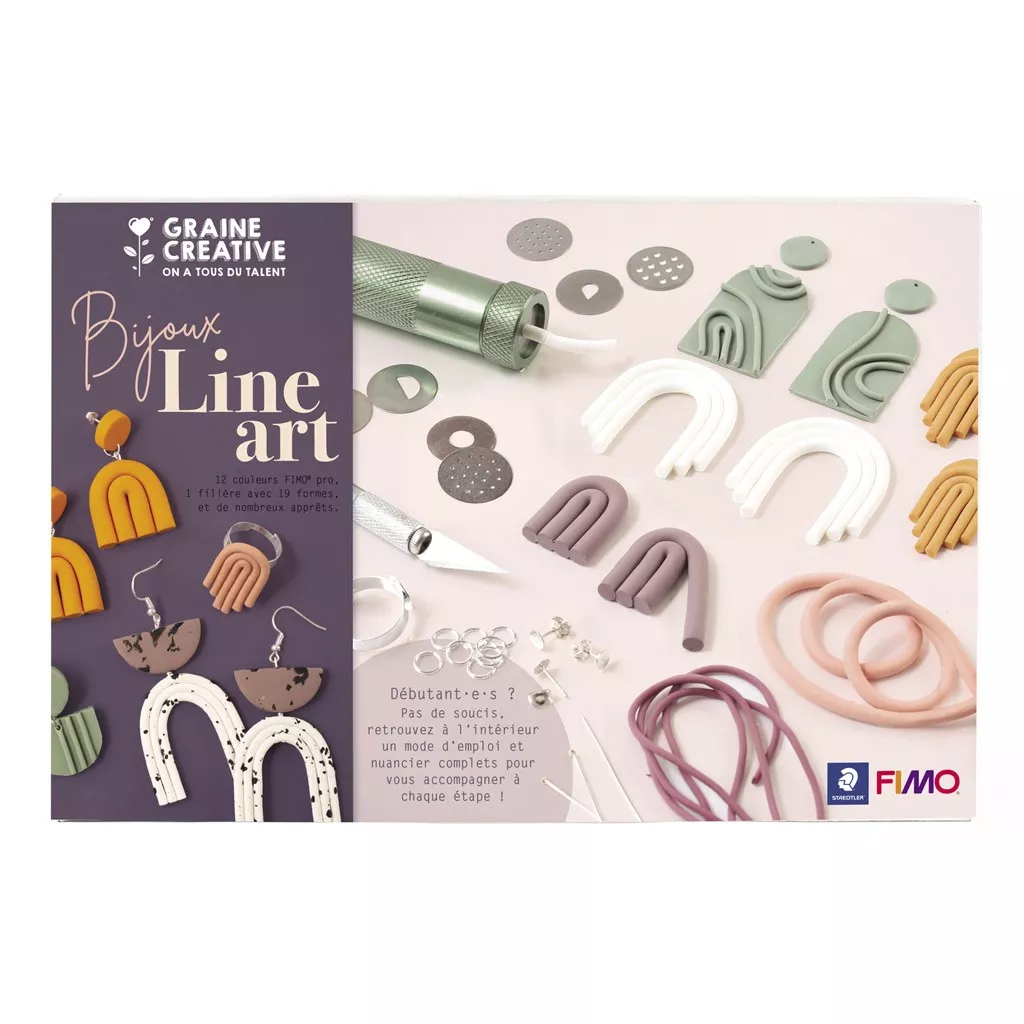 Fimo modelling kit - Bijoux Line Art x1 - Perles & Co