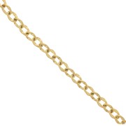 7.4mm Stainless steel 304L fancy Chain - Gold Tone x98cm
