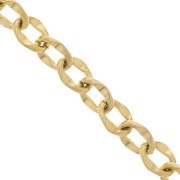 7.4mm Stainless steel 304L fancy Chain - Gold Tone x98cm