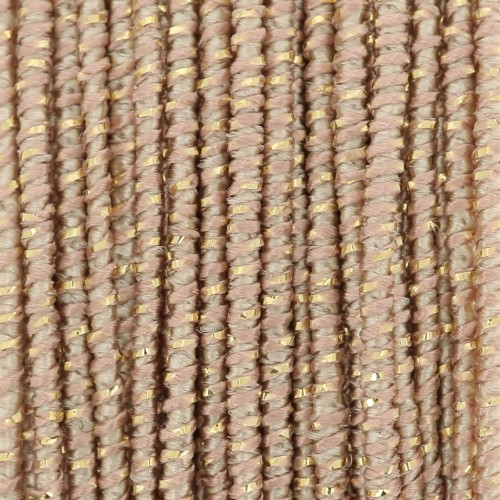 1mm Bliss Elastico Italian thread spool - Sand - Gold x30m