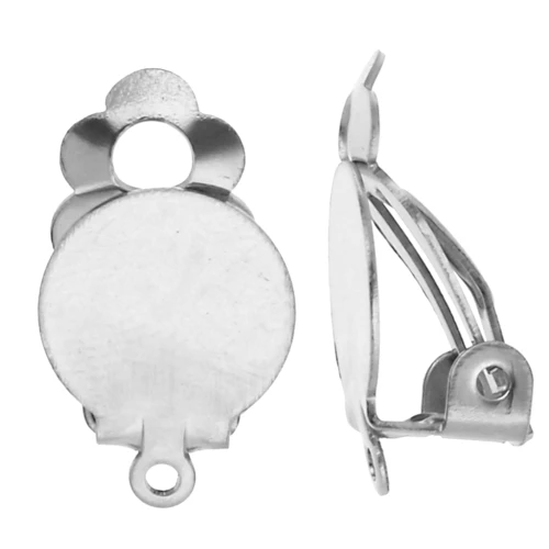 10mm 304 Stainless Steel Ear Clips for Unpierced Ears x2