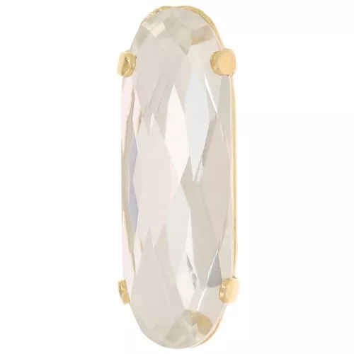 21x7mm Aurora Crystal setting A4161 Long Classical Oval - Gold Tone - Crystal x1