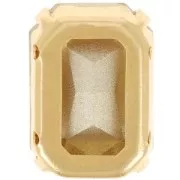 18x13mm Set Cristal Aurora A4627 Octagon - Gold Tone - Crystal AB x1