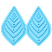 Silicone mould - ethnic drop earrings for epoxy resin x1