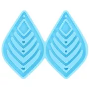 Silicone mould - ethnic drop earrings for epoxy resin x1