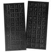 Ergonomic cordless engraving pen with 2 stencils and 3 tips x1