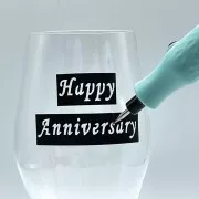 Ergonomic cordless engraving pen with 2 stencils and 3 tips x1