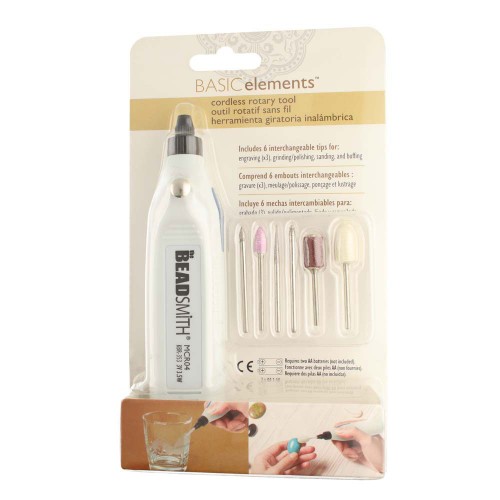 Cordless rotary tool with 6 bits for engraving, grinding and sanding x1