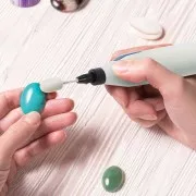 Cordless rotary tool with 6 bits for engraving, grinding and sanding x1