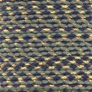 1.5mm Braided cotton cord and metallic thread - Khaki - Dark blue - Gold x1m|raw }}