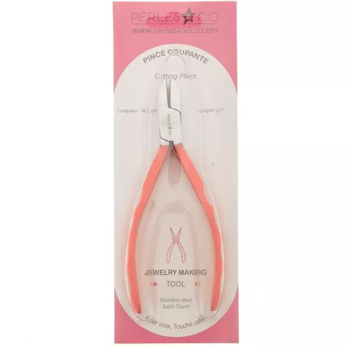 14.5cm Cutting pliers by Perles&Co - Satin Touch Coral x1