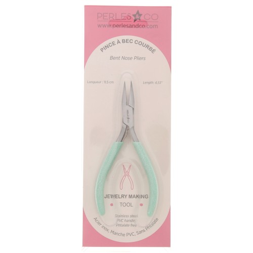 11.5cm Bent-nose pliers by Perles& Co - Glitter Mint x1