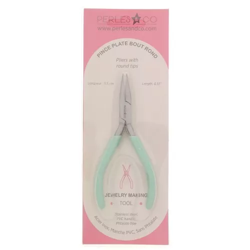 11.5cm Flat nose pliers by Perles& Co - Glitter Mint x1