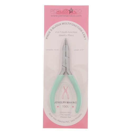 12cm 4 in 1 spring jewelry pliers by Perles & Co - Mint x1