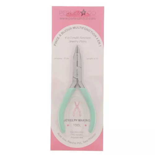 12cm 4 in 1 spring jewelry pliers by Perles & Co - Mint x1