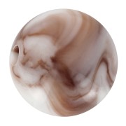 10mm round acrylic beads - Marbled White - Brown x15|raw }}