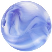 12mm round acrylic beads - Marbled White - Dark Blue x10|raw }}