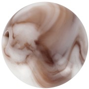 12mm round acrylic beads - Marbled White - Brown x10|raw }}