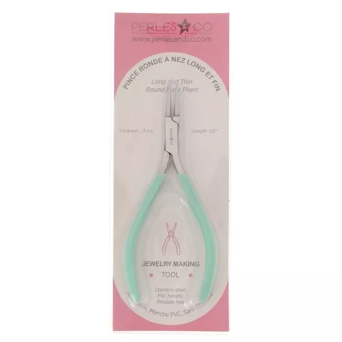 13cm Round long nose pliers with spring By Perles & Co - Mint x1