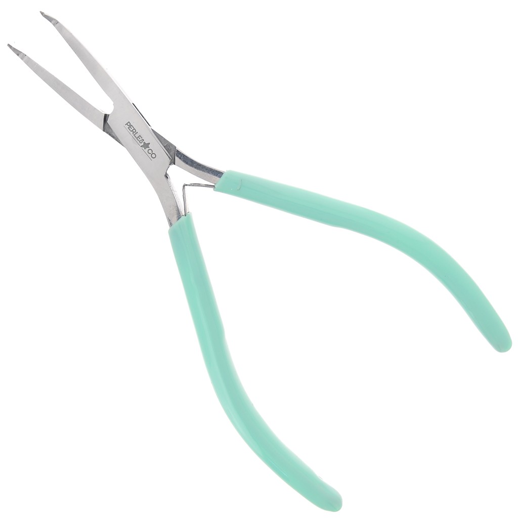 13cm Longnosed bentnose pliers with spring By Perles & Co Mint x1