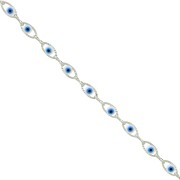Stainless steel 304 Fancy lucky eye chain epoxy resin 5.6 mm x50cm