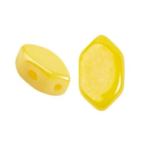 7x4mm Glass beads Paros® by Puca® - Jonquil Opal Luster x10g