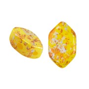 7x4mm Glass beads Paros® by Puca® - Jonquil Opal Tweedy x10g