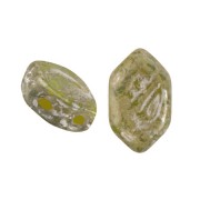 7x4mm Glass beads Paros® by Puca® - Jonquil Opal New Picasso x10g