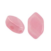 7x4mm Glass beads Paros® by Puca® - Light Rose Opal x10g