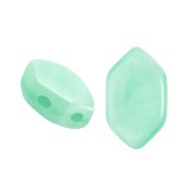 7x4mm Glass beads Paros® by Puca® - Green Aqua Opal x10g|raw }}