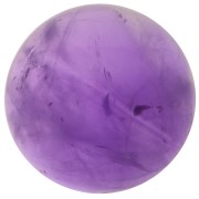 14mm round gemstone cabochon - Amethyst x1
