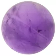 14mm round gemstone cabochon - Amethyst x1