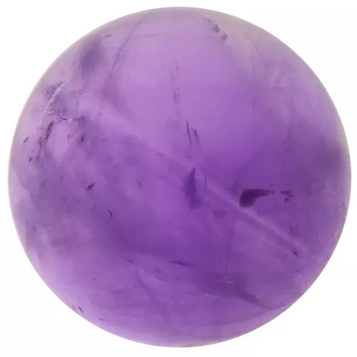 14mm round gemstone cabochon - Amethyst x1