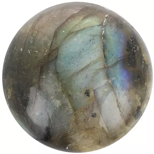 14mm round gemstone cabochon - Labradorite x1