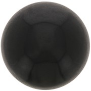 14mm round gemstone cabochon - Black Onyx x1